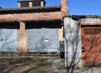 Industrial site with a railway line in Kharkov